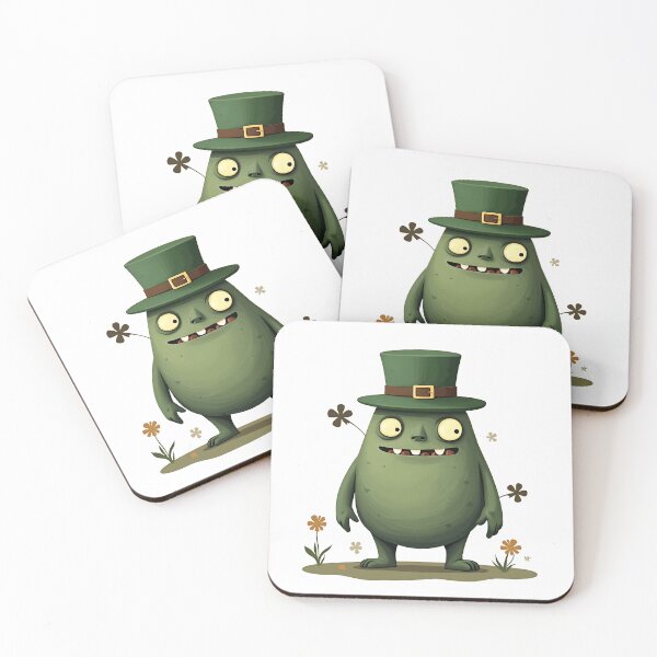 Item preview, Lucky Clover Monster St. Paddy's Day Art designed and sold by AnimalAirtistry.