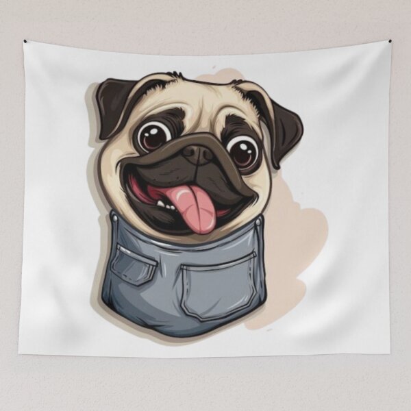 Item preview, Cute Pug designed and sold by GraphicMondaze.