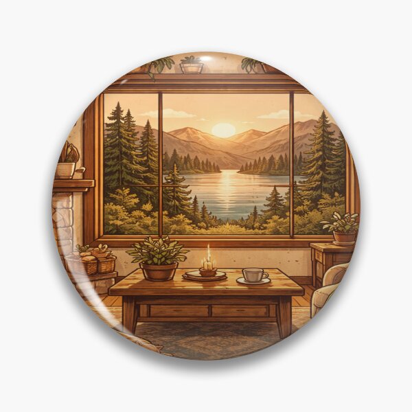 Item preview, Cozy Cabin by the Lake designed and sold by Artistmonkey345.
