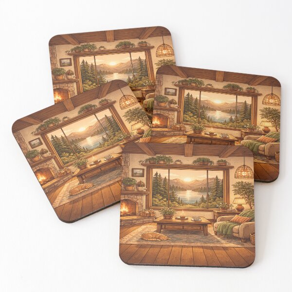 Item preview, Cozy Cabin by the Lake designed and sold by Artistmonkey345.