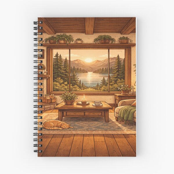Item preview, Cozy Cabin by the Lake designed and sold by Artistmonkey345.
