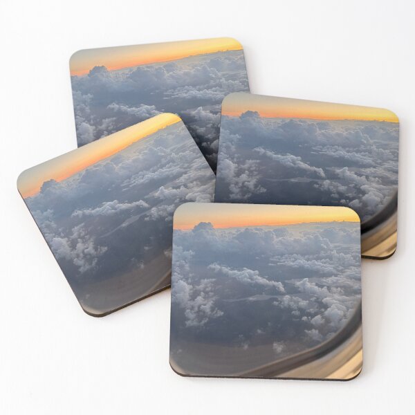 Item preview, Sunset photo from airplane window  designed and sold by Kotickiha.