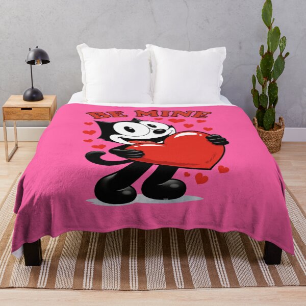 Item preview, Felix the Cat Valentine – Retro Love in Red & Pink designed and sold by VoglR.