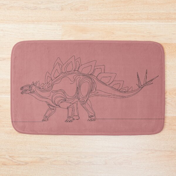 Item preview, Stegosaurus Minimalist Line Art - Topographic Style designed and sold by 1LineMS.