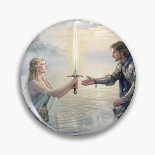 Item preview, The Lady of the Lake handing Excalibur to King Arthur designed and sold by jefboutique6150.