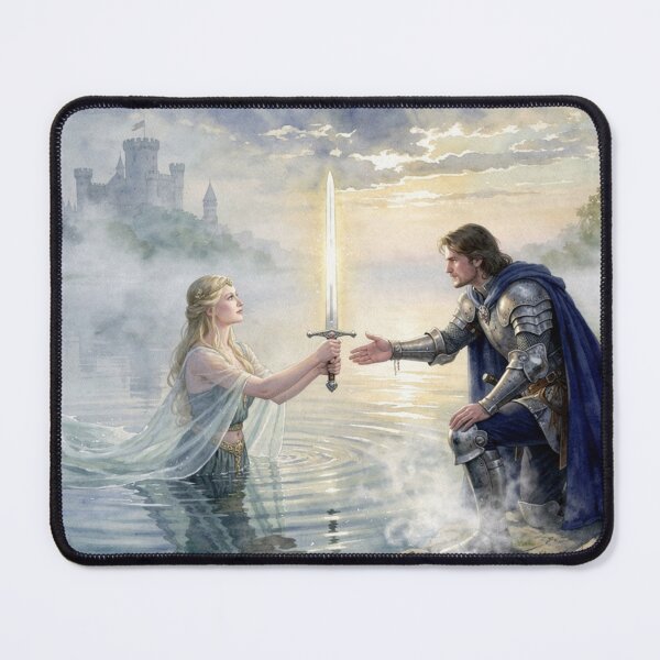 Item preview, The Lady of the Lake handing Excalibur to King Arthur designed and sold by jefboutique6150.