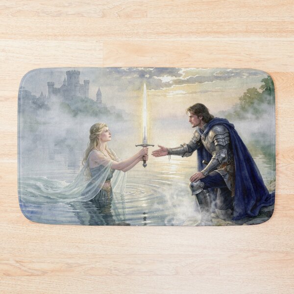 Item preview, The Lady of the Lake handing Excalibur to King Arthur designed and sold by jefboutique6150.