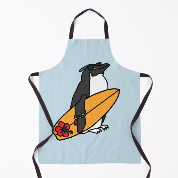 Item preview, Penguin with Surfboard designed and sold by ellenhenry.
