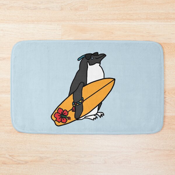 Item preview, Penguin with Surfboard designed and sold by ellenhenry.