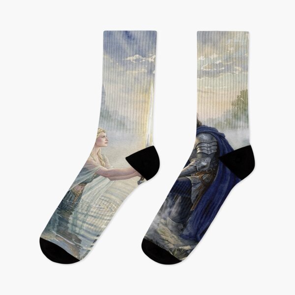 Item preview, The Lady of the Lake handing Excalibur to King Arthur designed and sold by jefboutique6150.