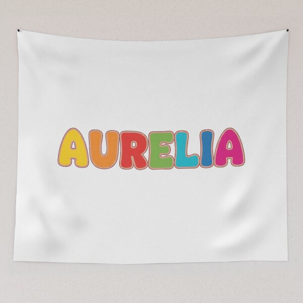 Item preview, ❤️ Aurelia Personalized Name Wavy Retro Shirt, Coffee Mug, Sticker Gift designed and sold by HelixPedia.