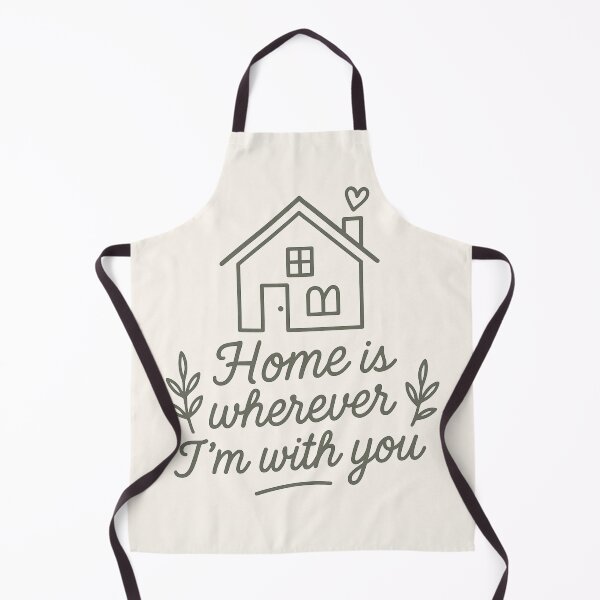 Item preview, Home is Wherever I'm With You Romantic Quote Home Couple designed and sold by Lyvion design.