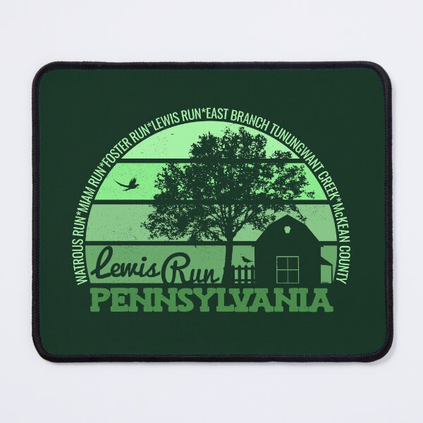 Item preview, Lewis Run Pennsylvania Sunset Retro Vintage Local Pride Logo designed and sold by CRHPOD20.