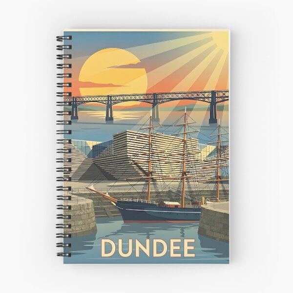 Item preview, Vintage Dundee Travel Poster designed and sold by ArtByKendo.