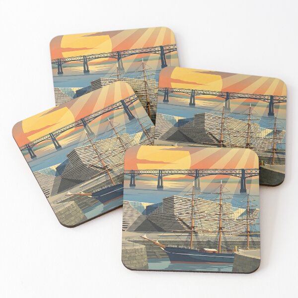 Item preview, Vintage Dundee Travel Poster designed and sold by ArtByKendo.
