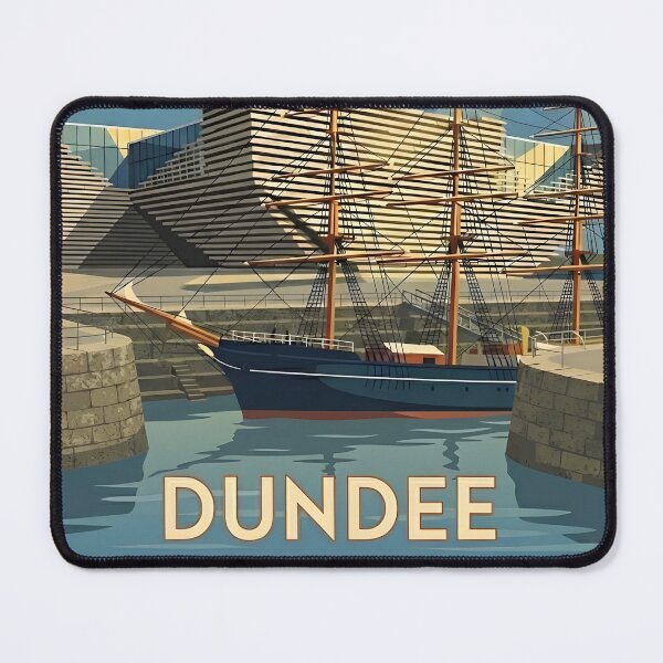 Item preview, Vintage Dundee Travel Poster designed and sold by ArtByKendo.