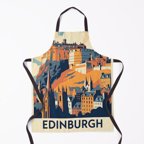 Item preview, Vintage Edinburgh Travel Poster designed and sold by ArtByKendo.