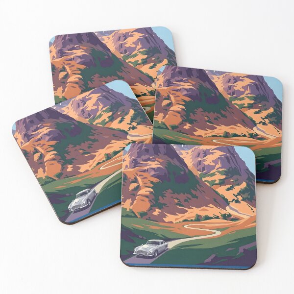 Item preview, Vintage Glencoe Scotland Art Deco Travel Poster designed and sold by ArtByKendo.