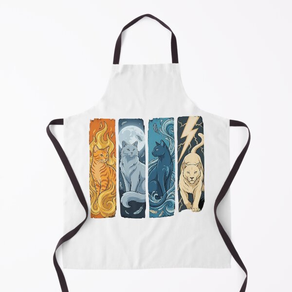 Item preview, Four Elemental Cats Vintage Stylized Fantasy designed and sold by chattsuede.