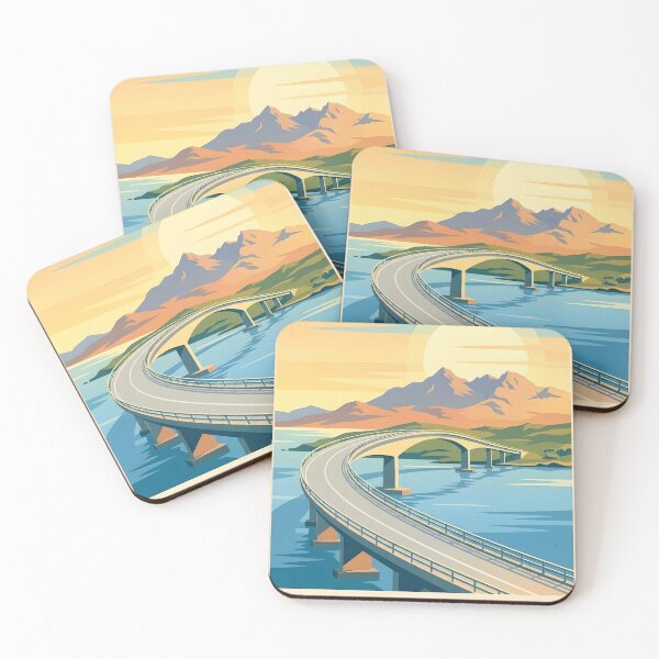 Item preview,  Isle of Skye Bridge Vintage Art Deco Poster designed and sold by ArtByKendo.