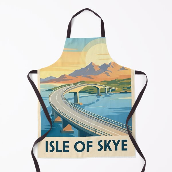 Item preview, Isle of Skye Bridge Vintage Art Deco Poster designed and sold by ArtByKendo.