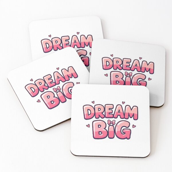 Item preview, Dream Big Pink Bubble Sticker designed and sold by Stripe Wall Studio.