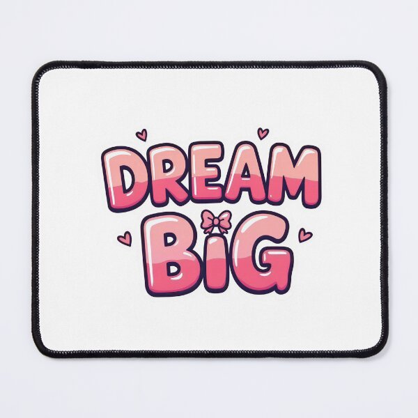 Item preview, Dream Big Pink Bubble Sticker designed and sold by Stripe Wall Studio.