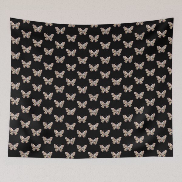 Item preview, Cozy Patchwork Quilt Butterfly Fabric Texture Art designed and sold by DigitalMomy.