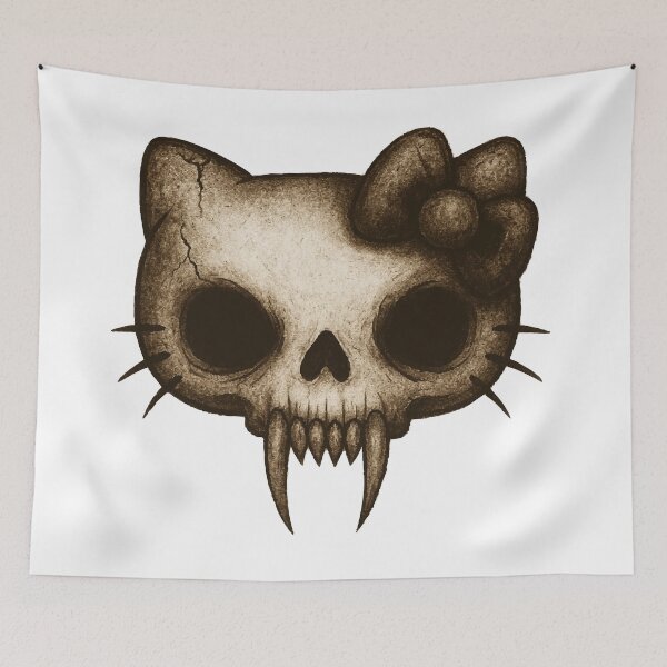Item preview, Hello Creepy Skull Kitten designed and sold by art-emissa.