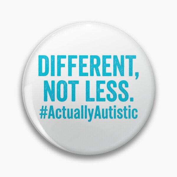 Item preview, Different Not Less Autistic Acceptance Bold Distressed Typography designed and sold by chattsuede.