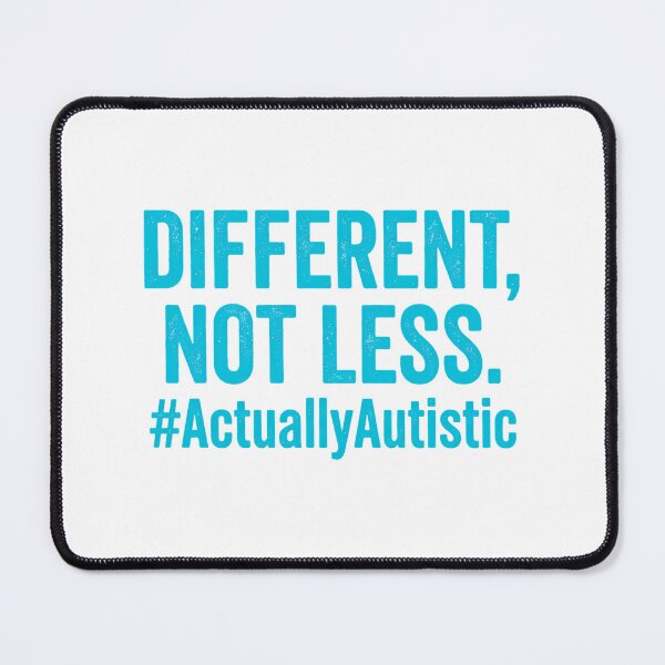 Item preview, Different Not Less Autistic Acceptance Bold Distressed Typography designed and sold by chattsuede.