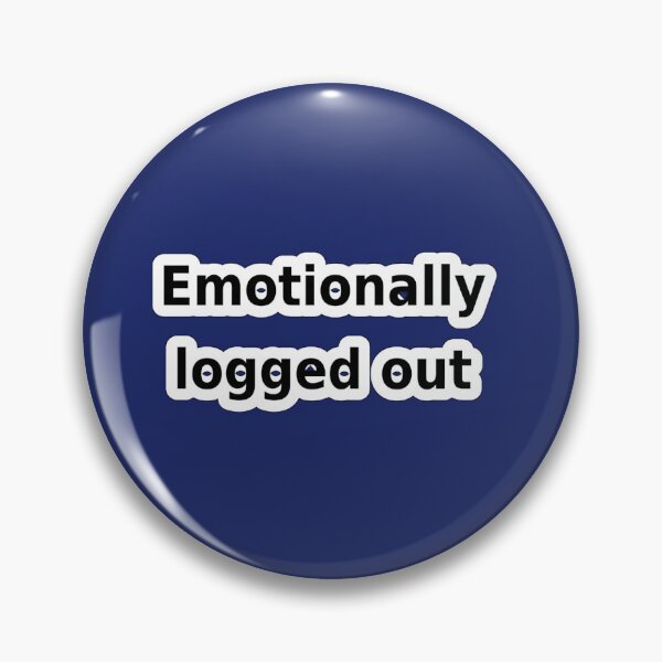 Item preview, Emotionally Logged Out – Funny Burnout Gamer Sticker designed and sold by Ierie G.