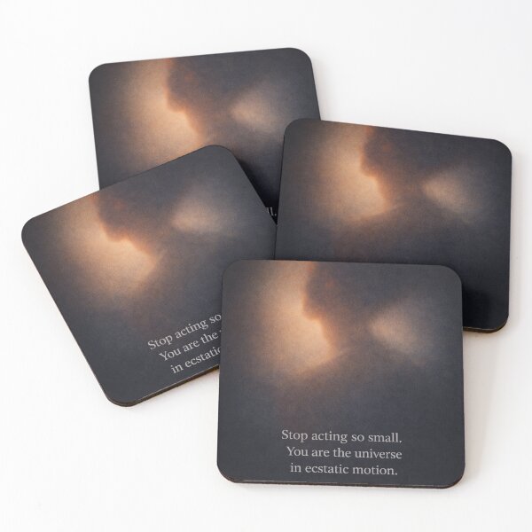 Item preview, You Are the Universe – Soft Blur Rumi Quote Poster | Cosmic Spiritual Art designed and sold by TheYankeeDoodlesArt.