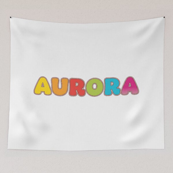 Item preview, ❤️ Aurora Personalized Name Wavy Retro Shirt, Coffee Mug, Sticker Gift designed and sold by HelixPedia.