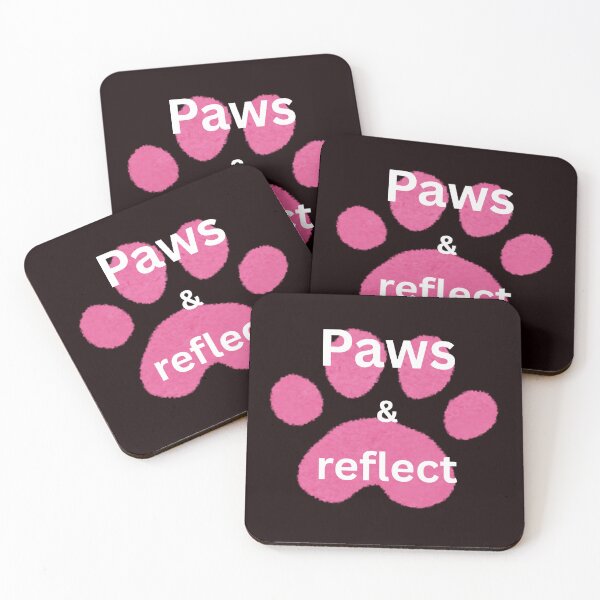Item preview, Paws & reflect for pet lovers designed and sold by BoldPrintTeesCo.