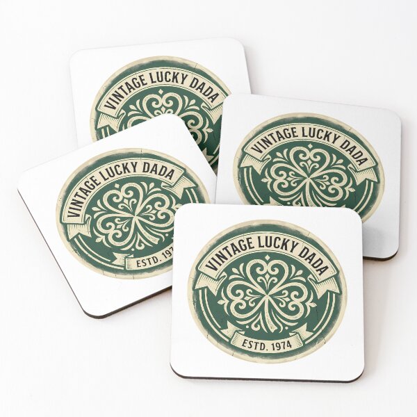 Item preview, Vintage Lucky Dada Estd 1974 Distressed Retro Badge Irish Father designed and sold by chattsuede.