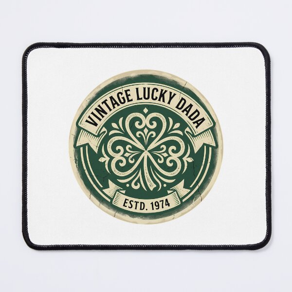 Item preview, Vintage Lucky Dada Estd 1974 Distressed Retro Badge Irish Father designed and sold by chattsuede.
