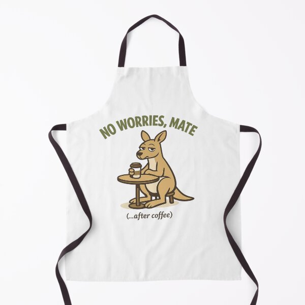 Item preview, No Worries Mate Kangaroo Coffee – Funny Australian Design designed and sold by ArminGreen.