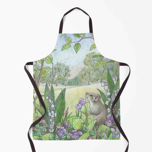 Item preview, Mouse with Meadow Flowers kaaren poole designed and sold by KaarenPoole.