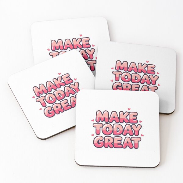Item preview, Make Today Great Pink Bubble Sticker designed and sold by Stripe Wall Studio.