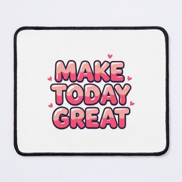Item preview, Make Today Great Pink Bubble Sticker designed and sold by Stripe Wall Studio.
