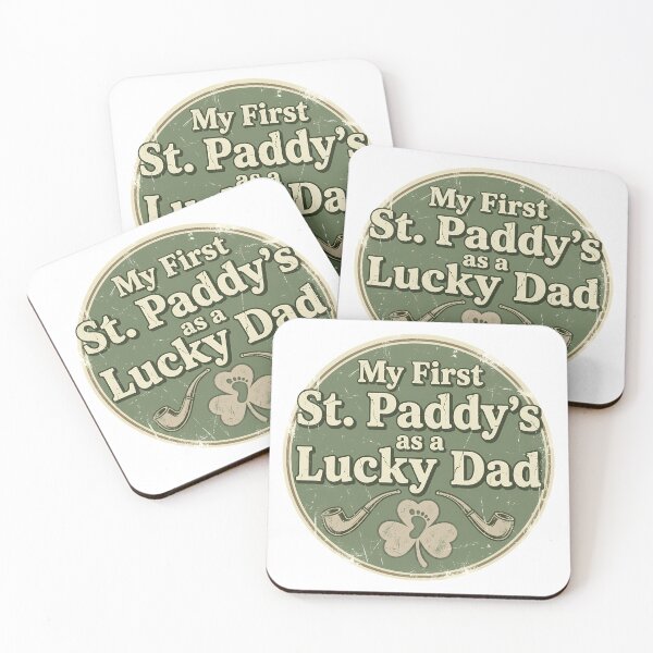 Item preview, My First St Paddy Lucky Dad Vintage Distressed Badge designed and sold by chattsuede.
