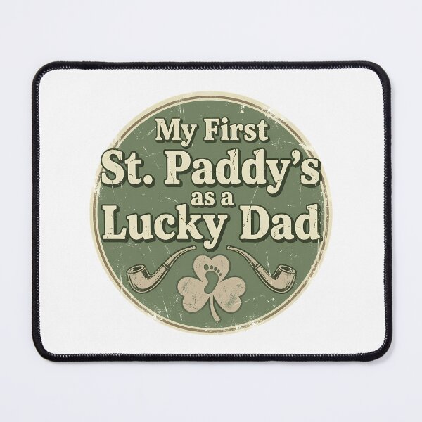 Item preview, My First St Paddy Lucky Dad Vintage Distressed Badge designed and sold by chattsuede.