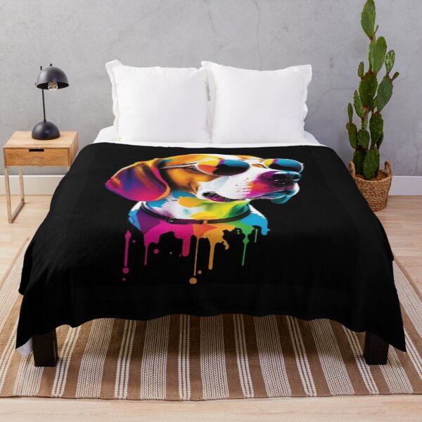 Item preview, Colorful Psychedelic Pop Art Dog Illustration designed and sold by TenaD.