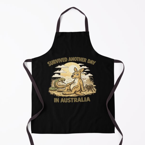 Item preview, Survived Another Day in Australia – Funny Kangaroo Outback Design designed and sold by ArminGreen.