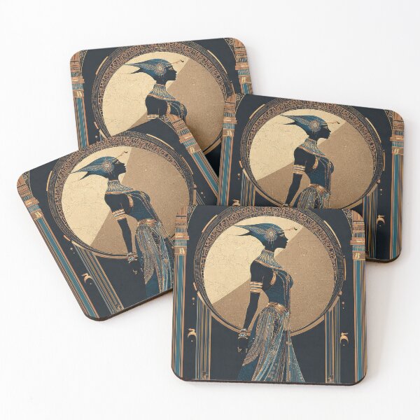 Item preview, Nighttime Art Deco Egyptian Deity designed and sold by Vintage Poster Gallery.
