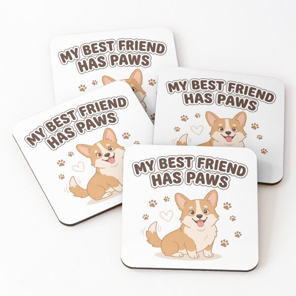 Item preview, Corgi My Best Friend Has Paws cute cartoon playful designed and sold by chattsuede.