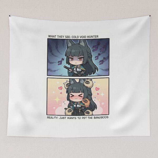 Item preview, Cold Void Hunter vs Reality - Funny Miyabi Zenless Zone Zero Fan Art designed and sold by Tamer ⭐⭐⭐⭐⭐.