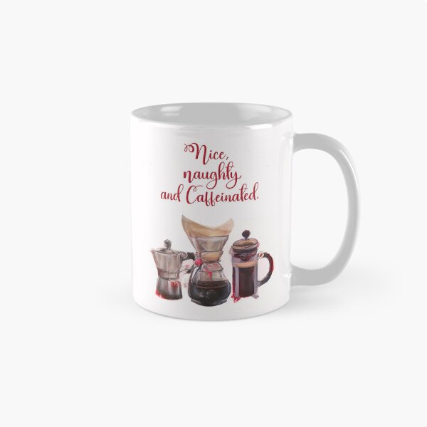 Item preview, Nice, Naughty, and Caffeinated designed and sold by Art & Coffee.
