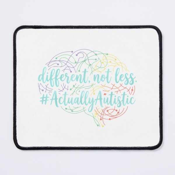 Item preview, Different Not Less Autistic Acceptance Hand Drawn Pastel Minimalist Advocacy designed and sold by chattsuede.